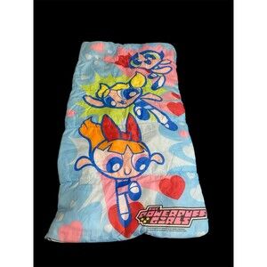 Vintage 2000 PowerPuff  Girls Colorful Sleeping Bag Cartoon Network Nostalgia